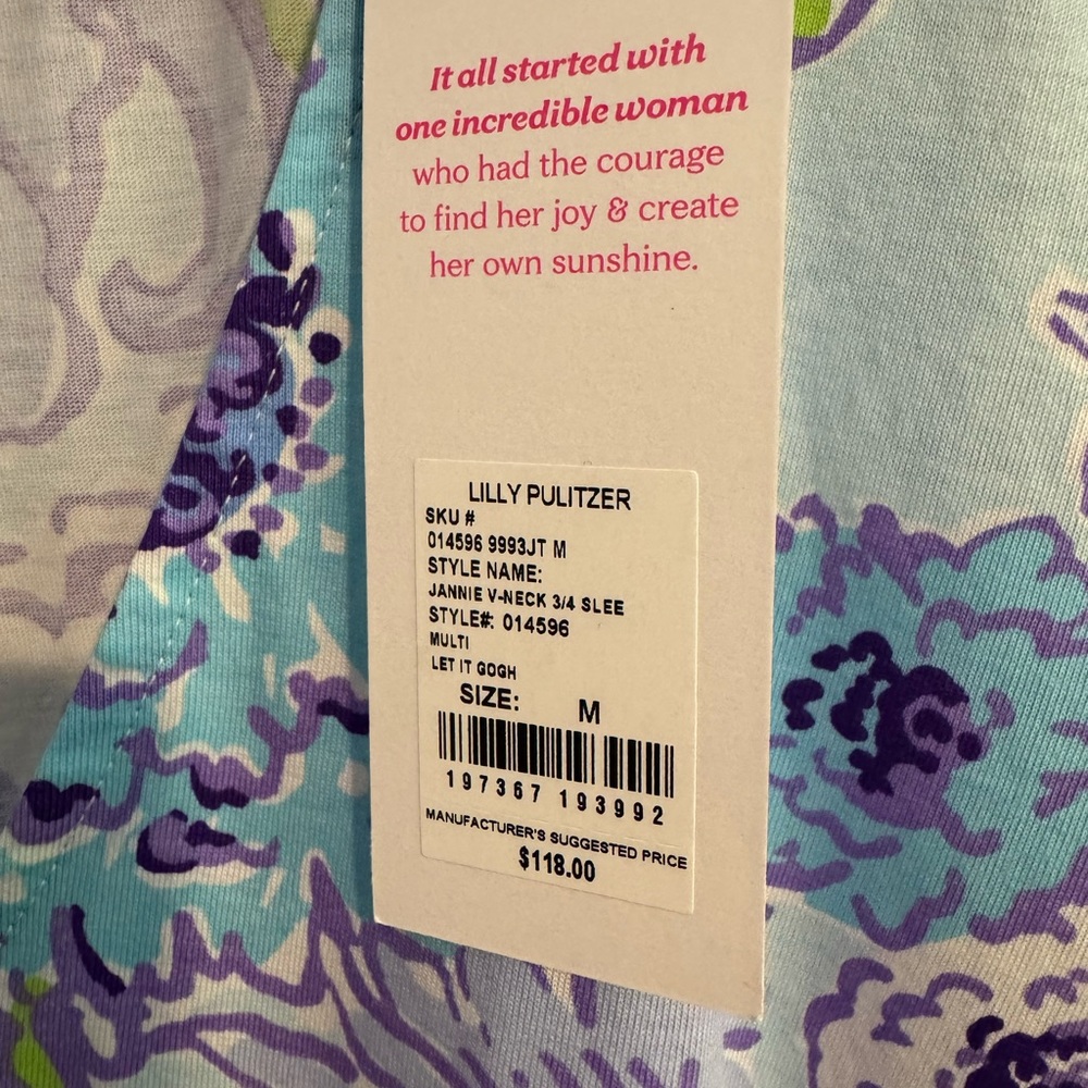 Lilly Pulitzer Jannie 3/4 Sleeve Dress NWT - Picture 5 of 6